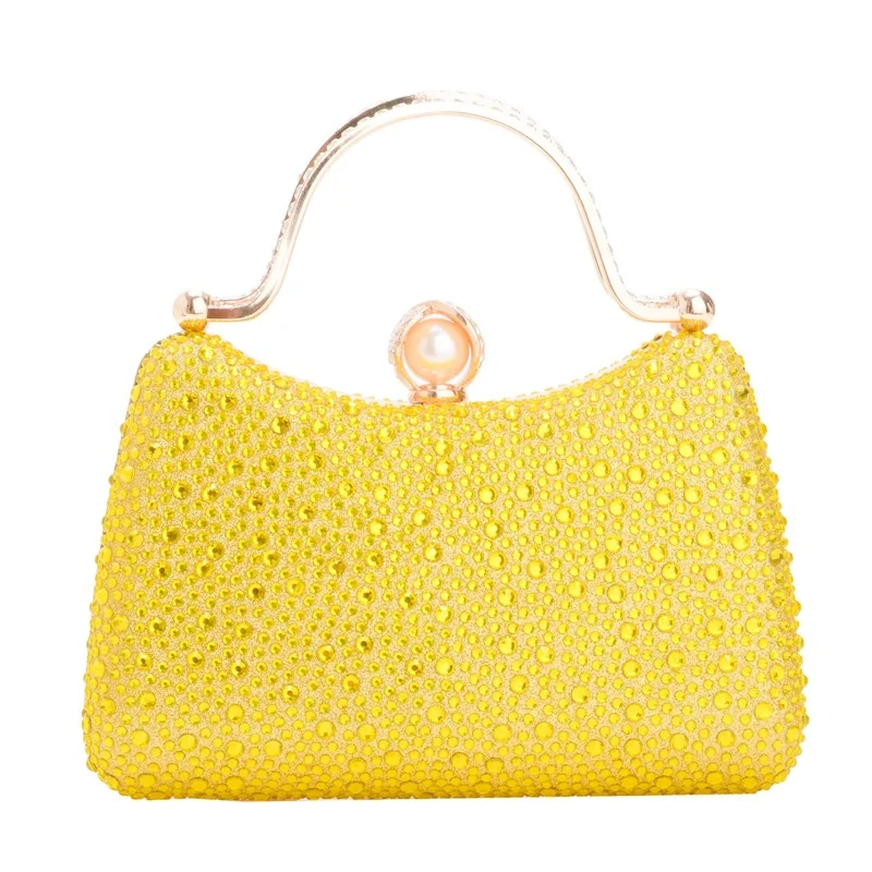 

Вечернее платье со стразами, одинаковый клатч, красочные горячие бриллианты, ярко-желтая сумка, женское платье для матери невесты, сумка на запястье