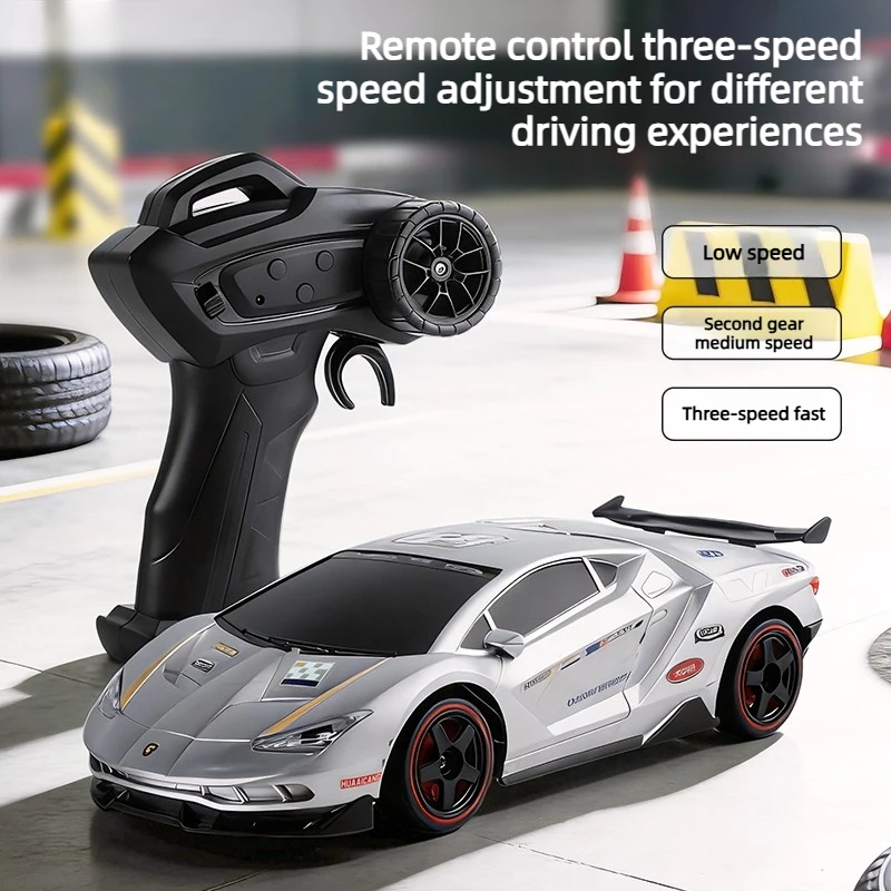 

1/24 RC Drift Car 4WD 2.4GHz High Speed All Terrain LED Lights New Rechargeable Electric Racing Toy Vehicle for Boys Adults