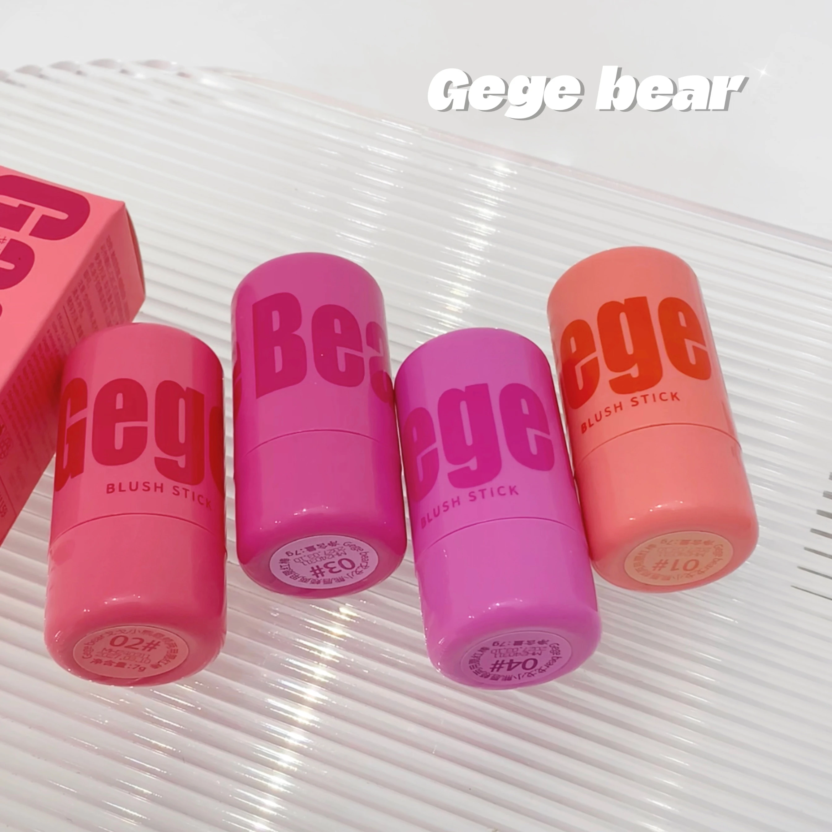 بودرة أحمر الخدود عصا جيلي بودرة أحمر الخدود حلوة وجميلة، مجموعة كريم بودرة أحمر الخدود المرطبة #6