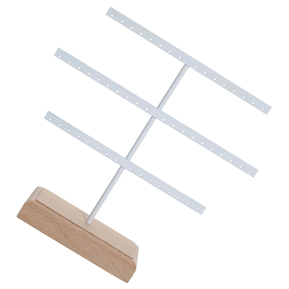 

Earring Storage Rack 52 Holes Jewelry Display Stand White Organizer for Earrings Holder Stand Tower Vanity Dresser Counter