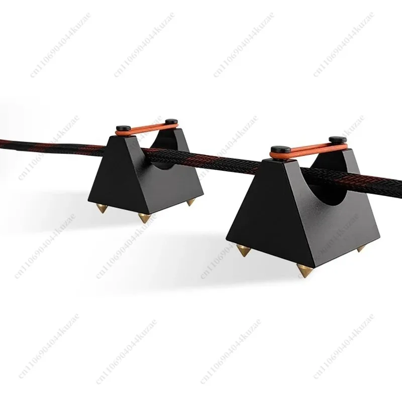Vibration Isolation Hi-Fi Metal Cable Support Tray, Audio Rack Bracket for Speaker, Power & Signal Audio Wires