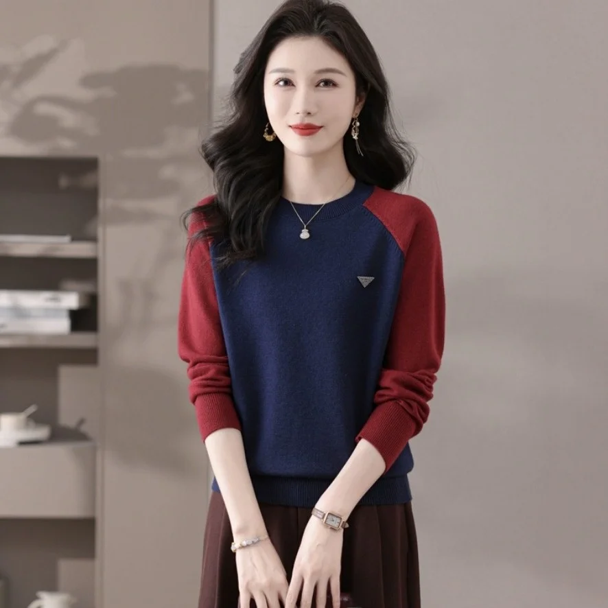 Haut de gamme européen Sle femmes tricoté laine Base irt décontracté jambe ample pantalon Faionable confortable respirant tissu doux