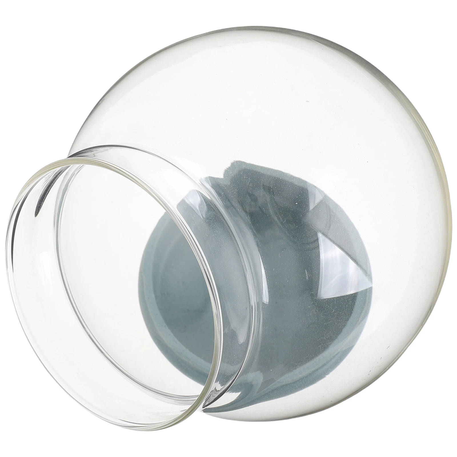 

100mm Empty Glass Snowball With Rubber Stopper Clear Glass Dome Globe Refillable For DIY Craft Christmas Wedding Home Decoration