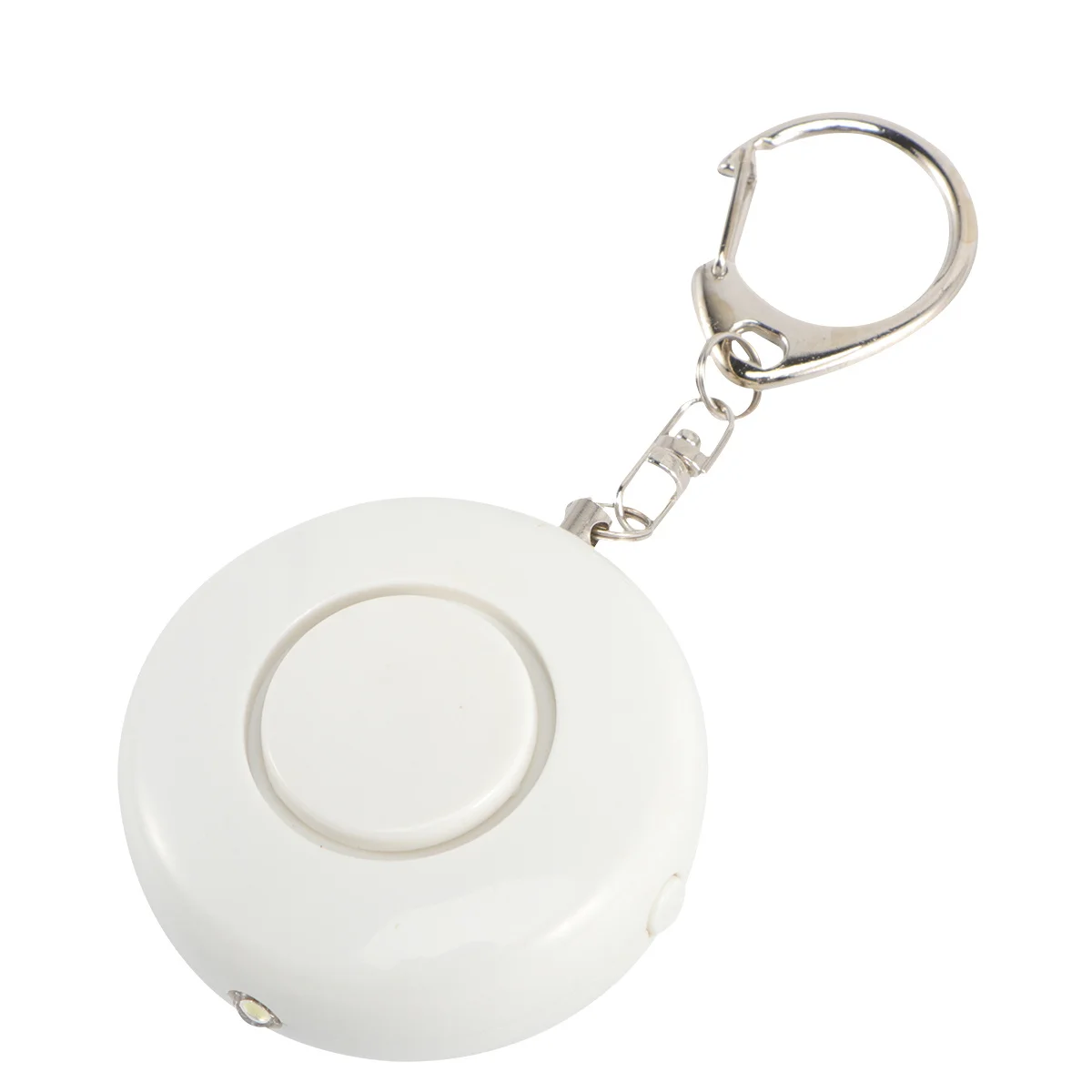 إنذار الطوارئ الأسود جولة السلامة الشخصية بصوت عال الذعر المفاتيح 125db البسيطة المضادة للهجوم إنذار الأمن الشخصي للنساء في الهواء الطلق