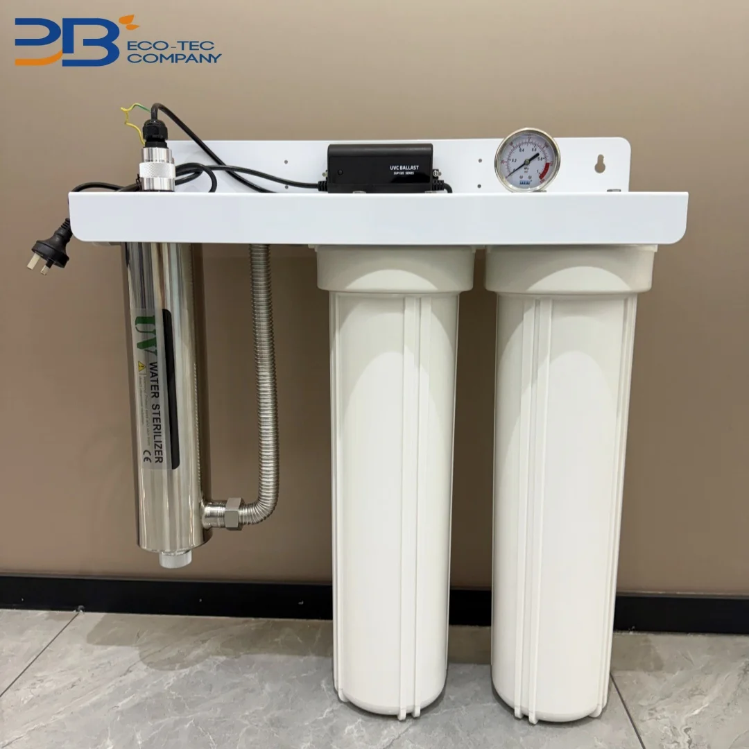 High-quality Household Ultraviolet 10/20-inch Filter Bottle Wall Mounted PP Pleated Filter Element+uv Water Treatment Equipment