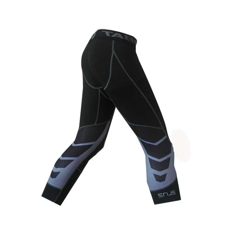 Men Quick Dry Running Capri Tights Yoga Pants GYM Exercise Fitness Leggings Workout Basketball Exercise Train Sports Clothing 26