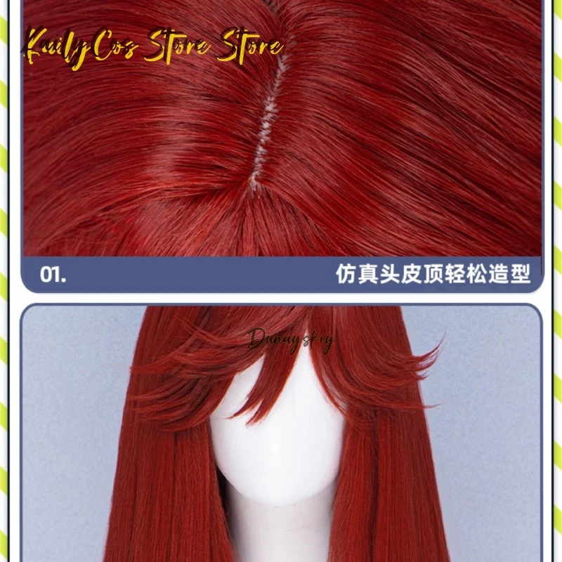 

Gachiacta Riyo Reaper Li Glaze Cosplay Anime Straight Cosplay Wig 100cm Long Hair With Side Parting For Women Anime Action Coser