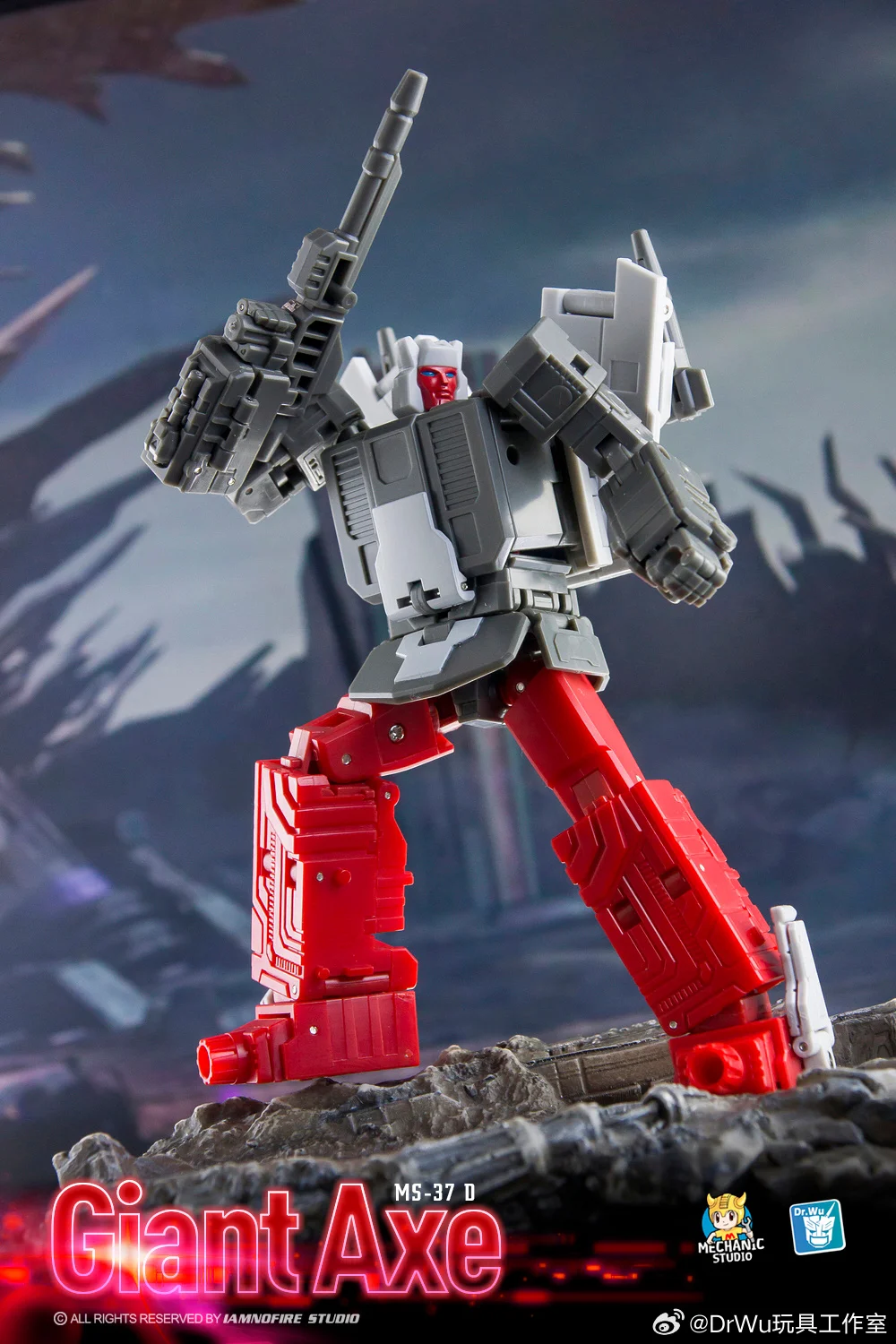 Dr. Wu & Mechanic MS-37 MS-37D MS37 Giant Axe 14cm Transformation Broadside MFT Action Figure Collaboration