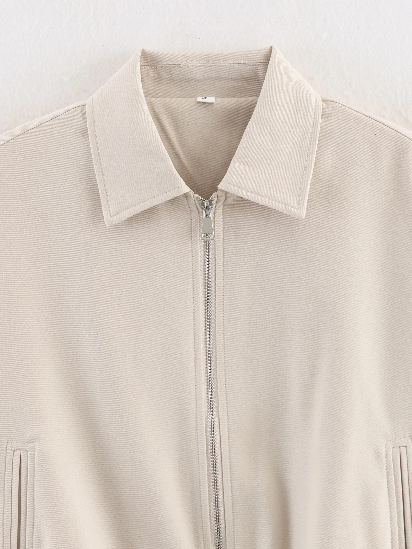 المرأة سترات قصيرة معطف 2025 جديد الخريف الشتاء سستة معطف الإناث طويلة الأكمام سترة غير رسمية ملابس امرأة #4