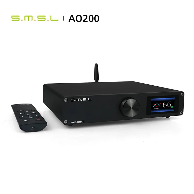 SMSL AO200 digital amplifier bluetooth 5.0 balanced input USB decoding XLR speaker output subwoofer preout 150W*2 hifi amp