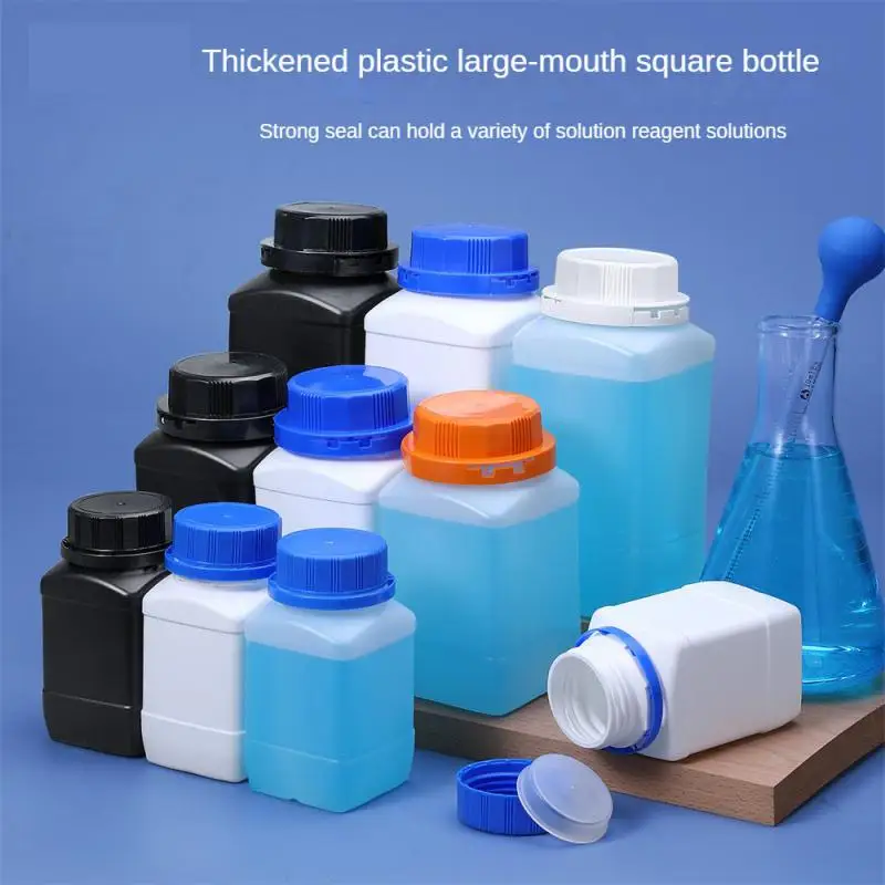 Empty Wide Mouth bottle with inner and outer lid Leakproof Storage container Food Grade HDPE bottle 250ML 500ML 1000ML