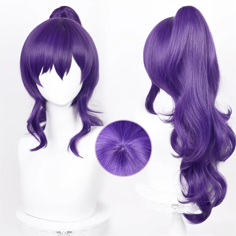 Progetto Anime Sekai Colorful Stage prow. Asahina Mafuyu parrucca Cosplay capelli viola resistente al calore puntelli sintetici per feste di Halloween