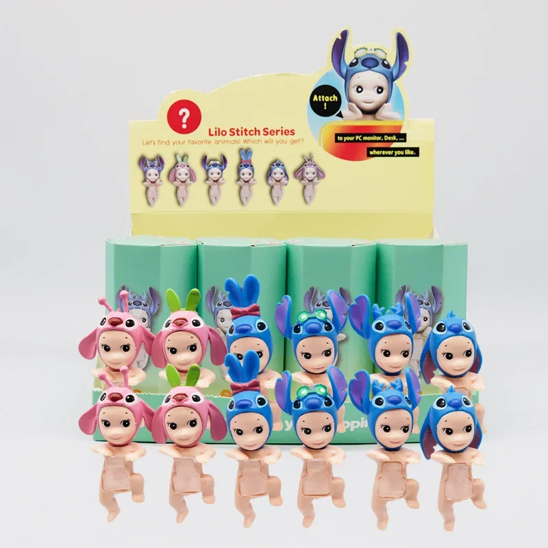 

Лежащий Angel Stitch поднимает ноги, чтобы поддерживать стервят, анимационный орнамент, украшение для мобильного телефона, двухмерный элемент.