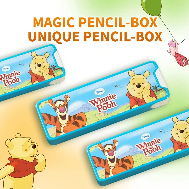 Disney Magic Cartoon Winnie The Pooh Cute Pencil Case Funny Magic Props Kawaii Pencil Cases With Pencils For Child Birthday Gift