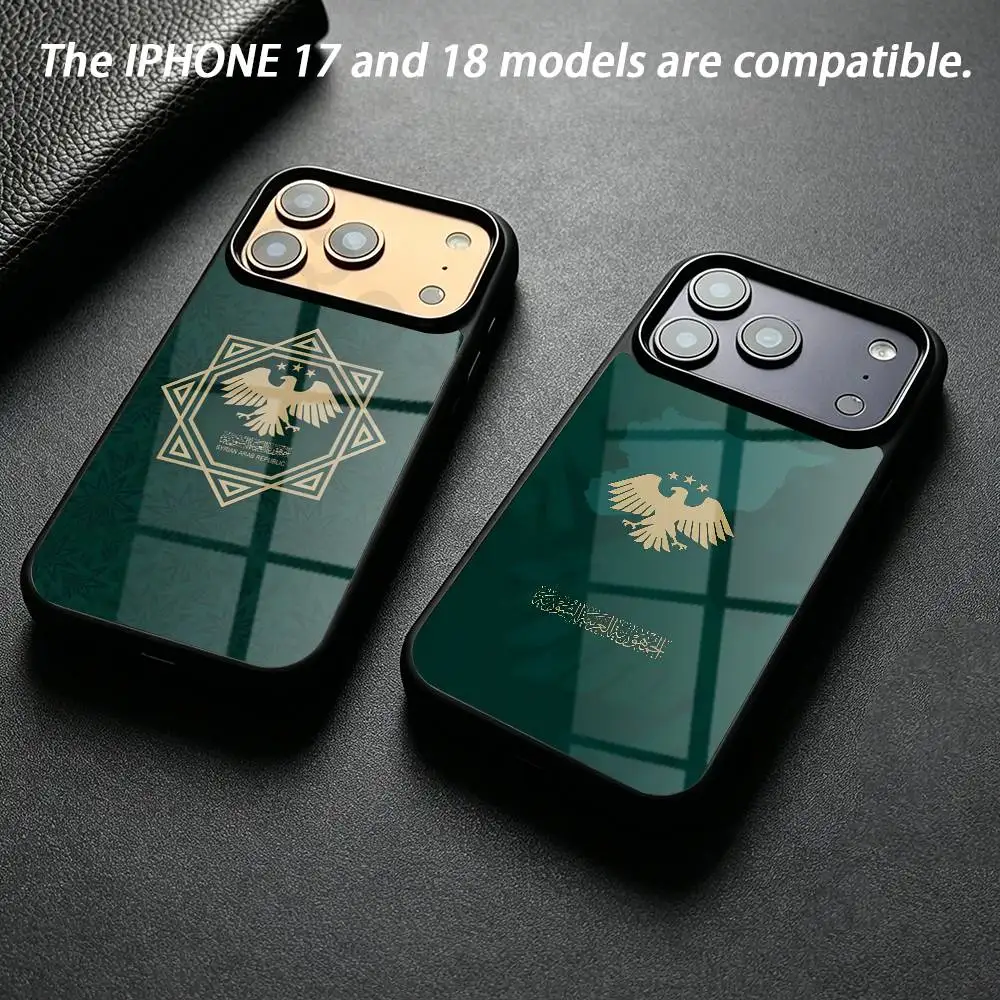 Ahmed al-Sharaa Syria Flag Phone Case For iPhone 18 17 16 15 14 13 12 11,Plus,Pro,Max Mini Magnetic Wireless Charging
