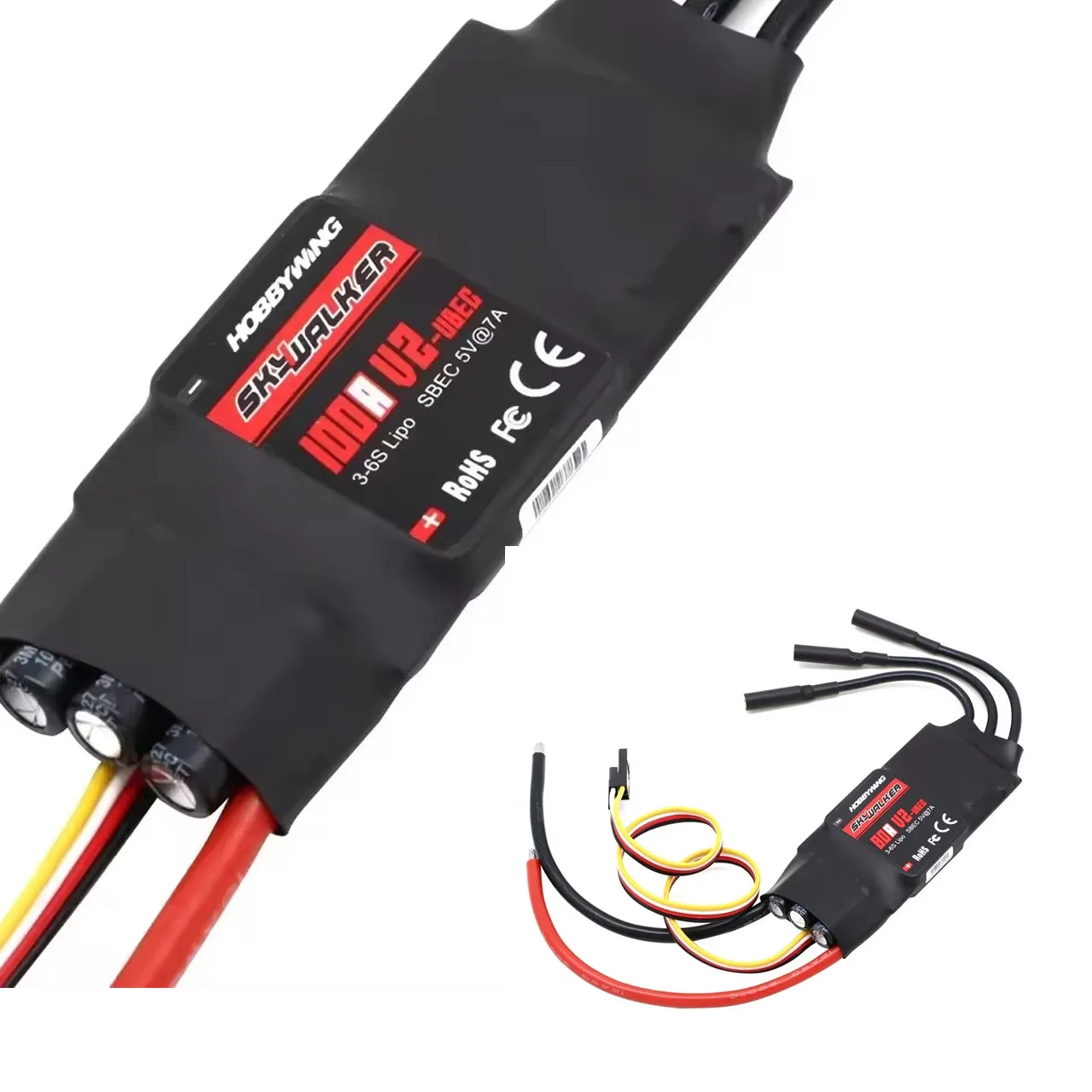 88 Hobbywing Skywalker V2 Speed Controller for RC Airplanes & Helicopter 40a 50a 60a 80a 15a 20a 30a 100a 120a ESC