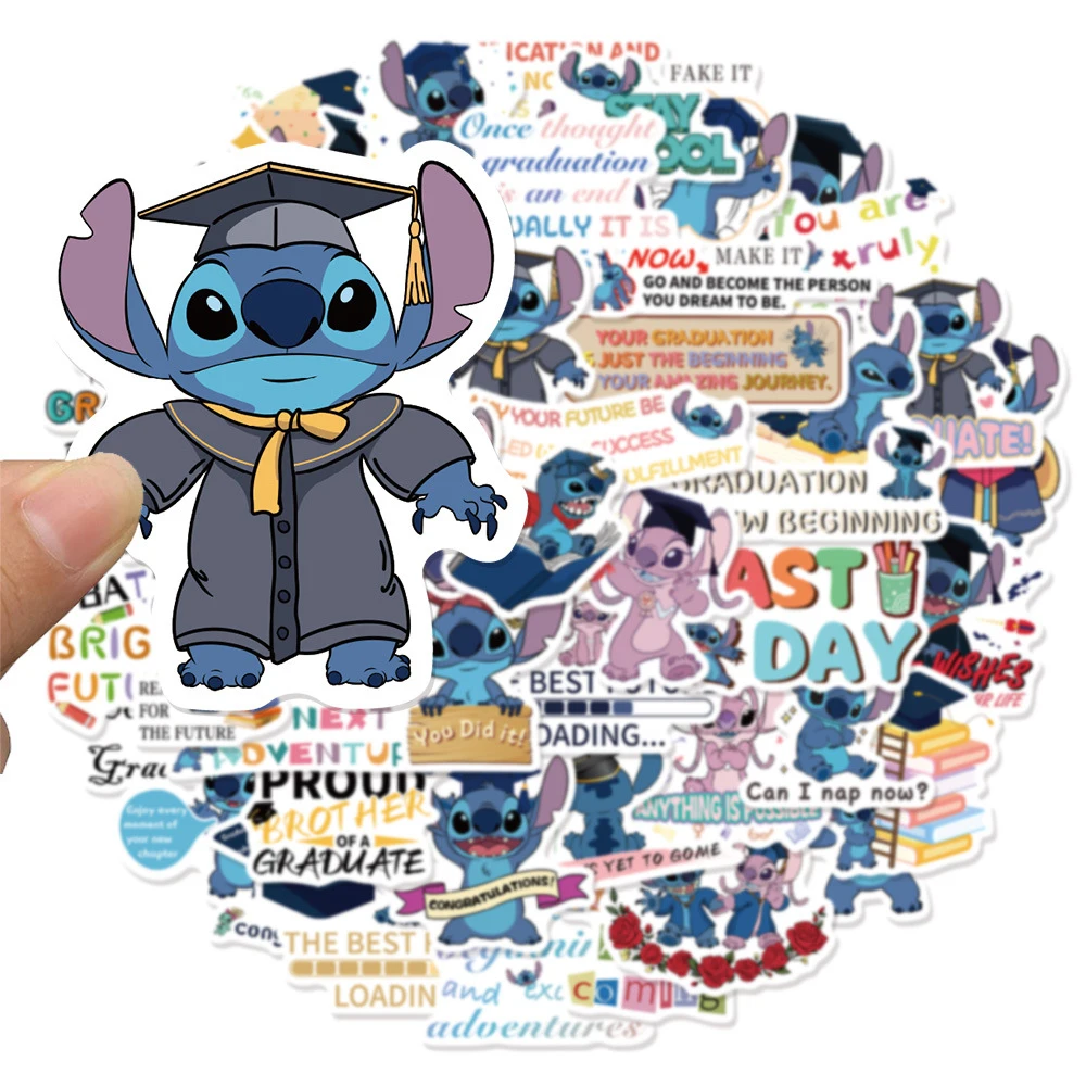 

10/30/50pcs Creative Disney Cute Stitch Stickers Cartoon Anime Sticker Decoration Laptop Phone Suitcase Waterproof Decals Pack