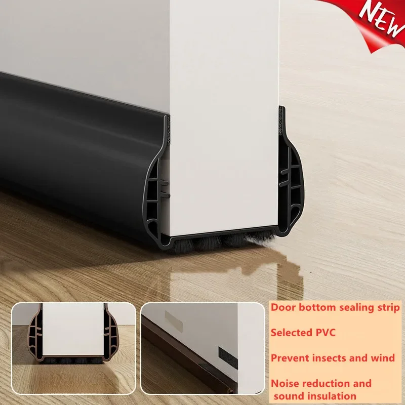 

1 PCS Soundproof Door Bottom Sealing Strip Dorm Insect Prevention PVC Material Draught Excluder 93cm Home Door Draft Stopper