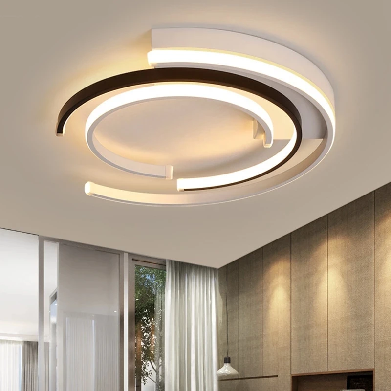 

2022 Chandelier Lighting for Living room Bedroom AC85-265V Modern Chandeliers Lustre Round Aluminum Ceiling Chandelier Lights