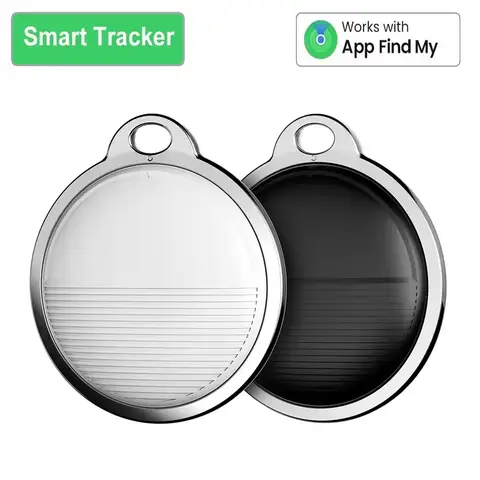애플 iOS 시스템용 휴대용 미니 GPS 트래커, 내 앱 찾기 에어태그 키 어린이 애완동물 분실 방지 트래커 스마트 블루투스 에어태그