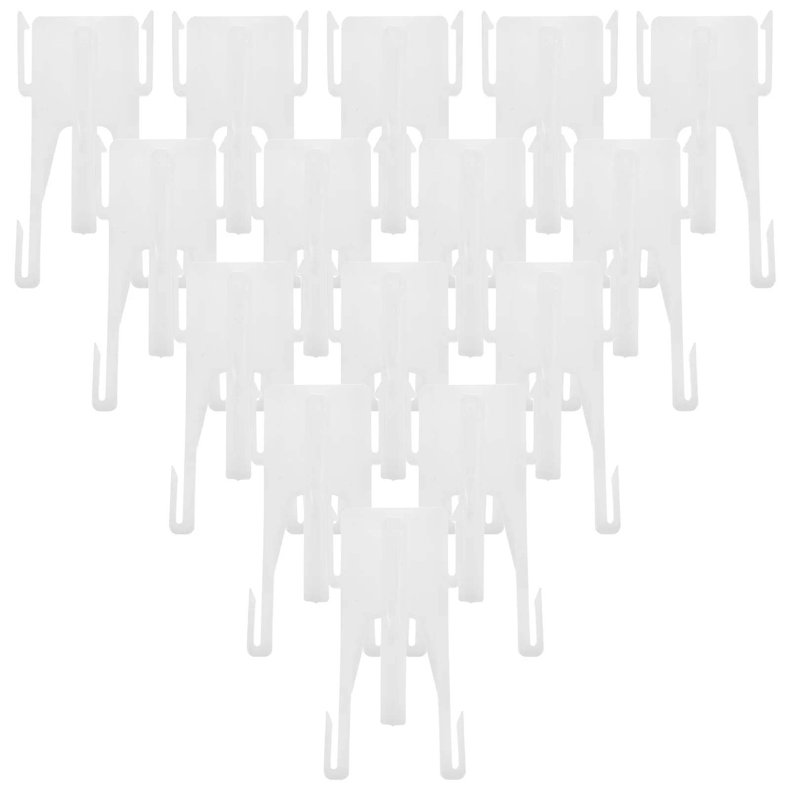 

20pcs Curtain Hooks Plastic For Track: Adjustable Pinch Pleat Drapery Hooks Heavy Duty Deep Prong White Window Holder Home Decor