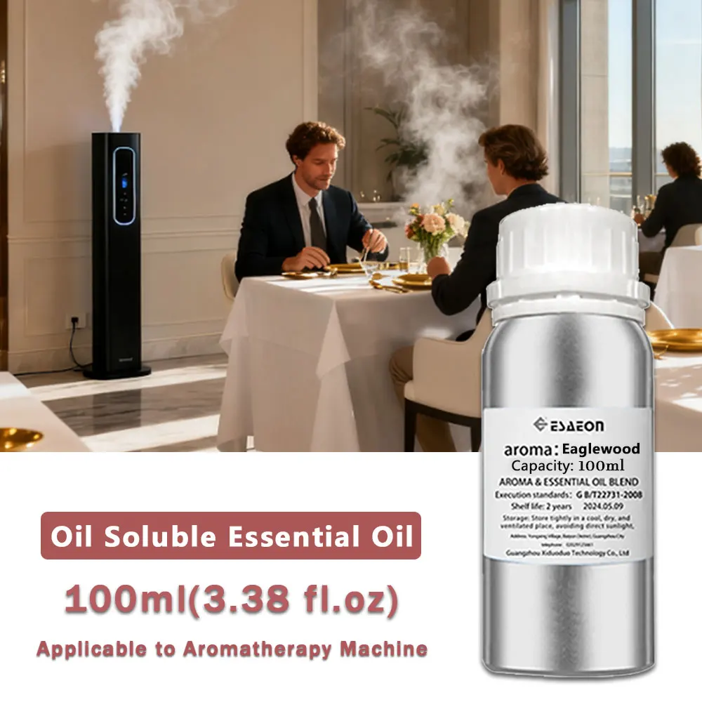 ESAEON 100ml (3.38 fl.oz) Eaglewood Hilton Essential Oils, For Reed Diffuser & Fireless Aromatherapy & Waterless Aroma Diffusers