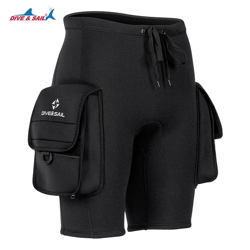 Diving Short Pants, 3MM Neoprene Men Snorkeling Shorts Diving Equipment Wetsuit Pocket Pants
