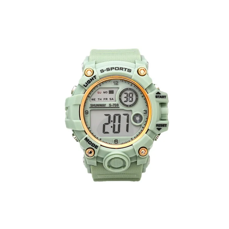 UTHAI CE133 New Children's Electronic Watch ins Jelly Sports Watch for Boy Girl Waterproof Alarm Clock Multifunctional Watch