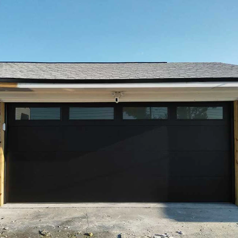 Custom Garage Door Aluminum Automatic Sectional Electric Garage Doors Hurricane Impact Glass