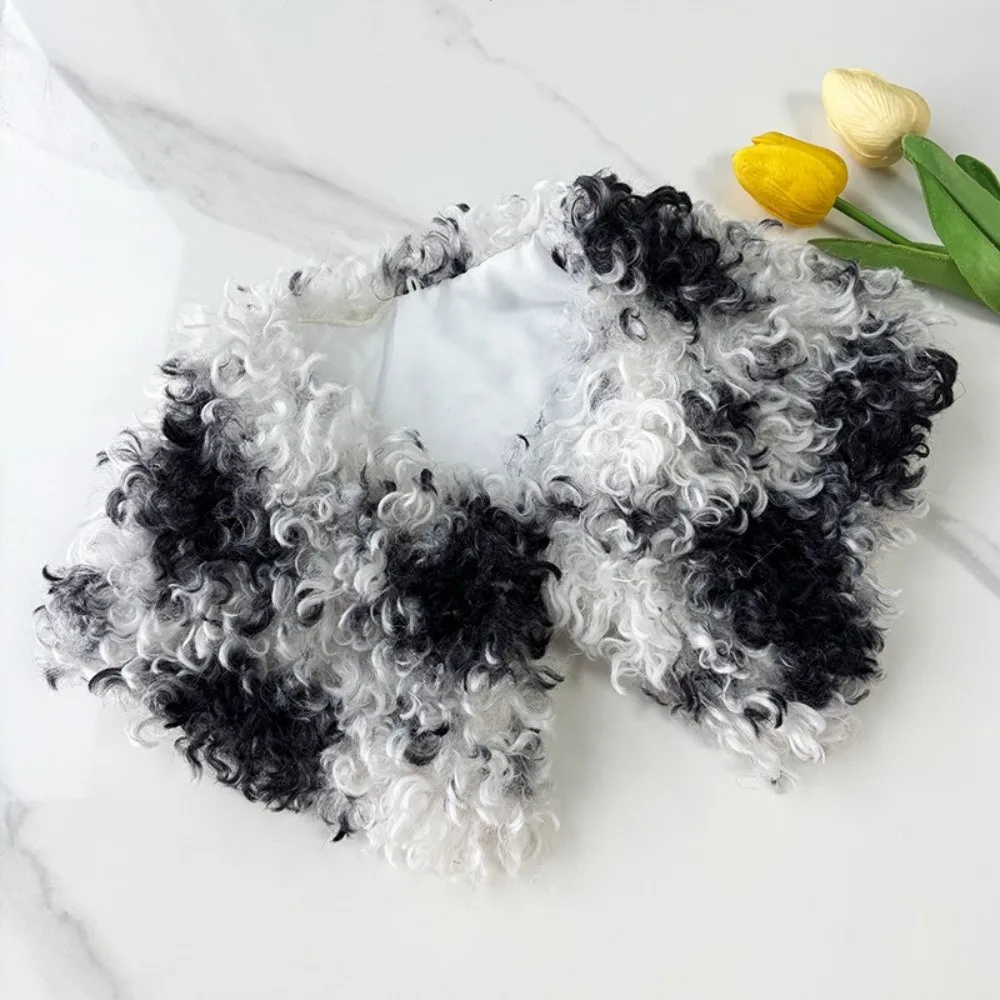 Autumn Winter Soft Fluffy Fur Scarf Thicken Cold Resistant Cross Neckerchief Warm Neck Covers Neck Warmers