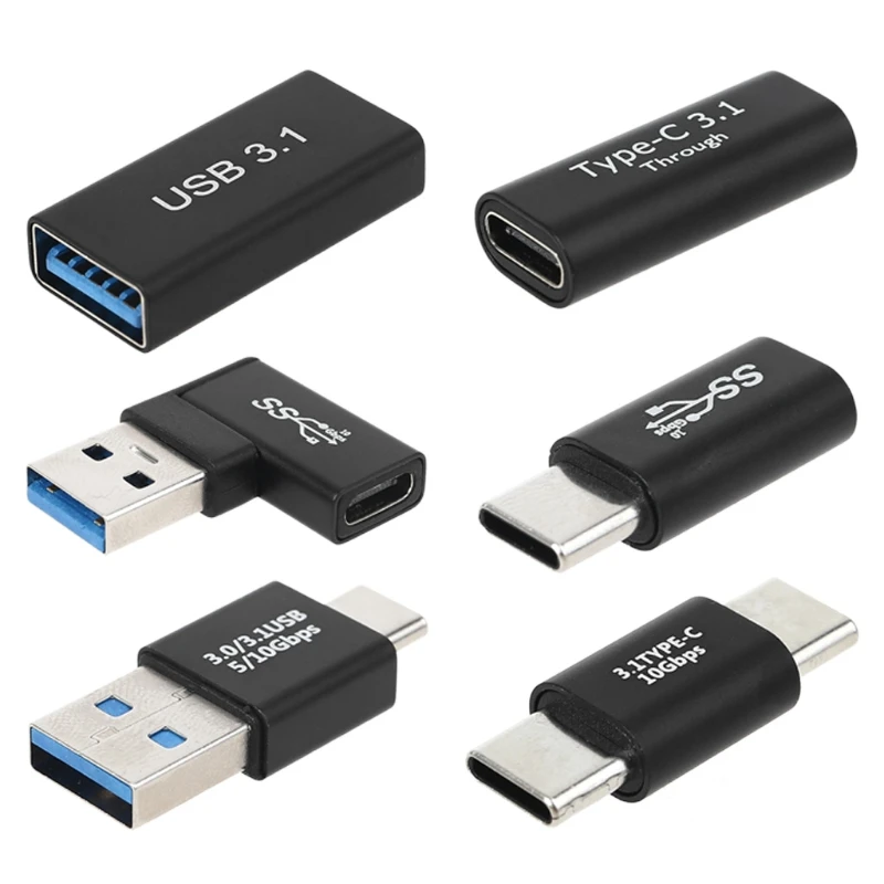 

Y1UB Durable Universal Type C to USB 3.0 Male Female Adapter OTG USB C to Type C Male Female Charge Data Converter Connector