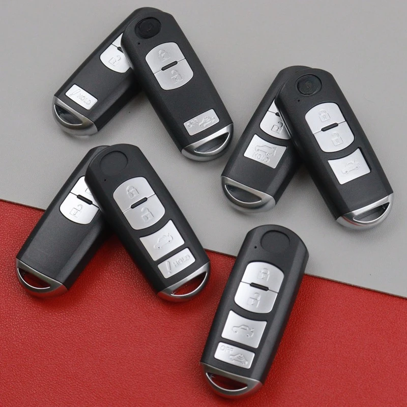 For Mazda 3 5 6 Summit Axela Atenza M3 M6 CX5 CX7 CX9 CX-5 CX-7 CX-9 MX-5 Miata RX-8 X-5 2/3/4 Botton Car Key Case Fob Shell