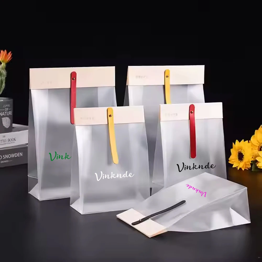

Custom Logo Printed PVC PP Bag Takeaway Plastic Pouches Cookie Candy Sweet Pastry Snack Wrap Christmas Wedding Party Gift Bags