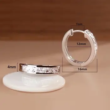 經典女士圈形耳環,粗款不鏽鋼金色耳環,2025 全新極簡風格 Pendientes Jewelry aretes 8 最佳銷售 極簡耳環 - №4