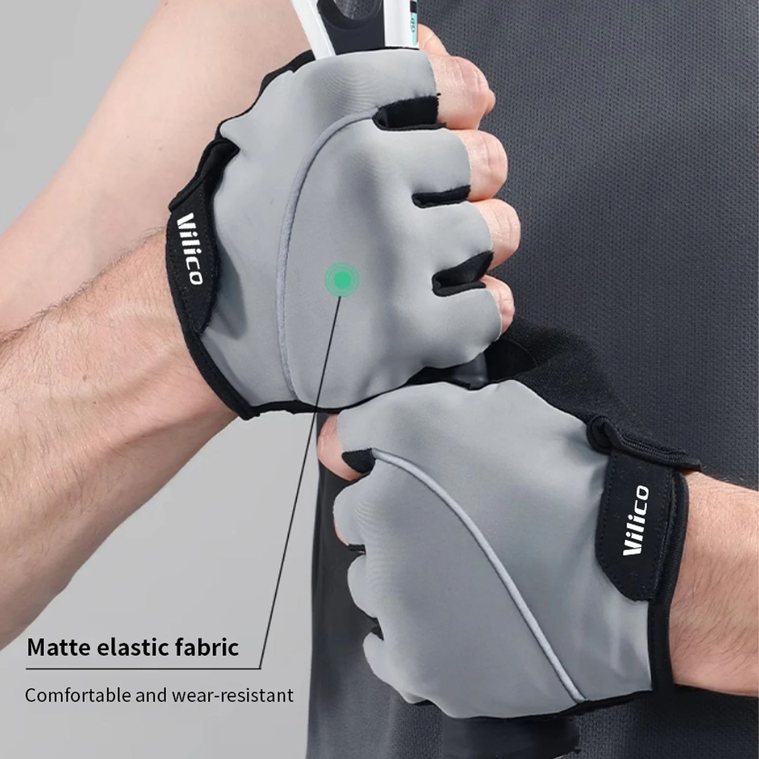 Sommer Atmungsaktive Fahrradhandschuhe Workout-Gym-Handschuhe für Männer Frauen Gewichtheben Fingerlose Handschuhe Training Übung Fitness