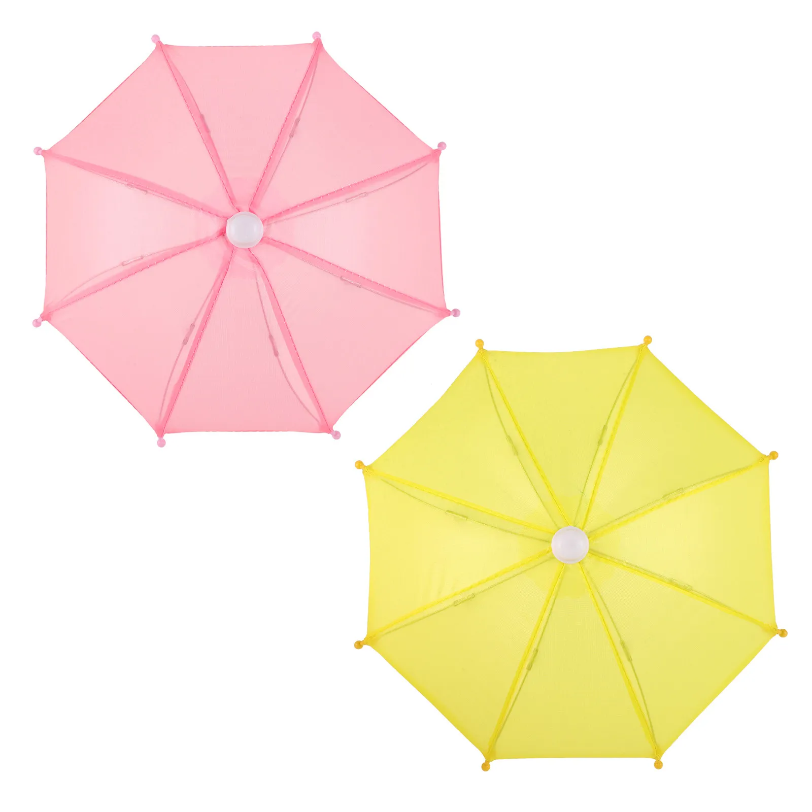 

2Pcs Miniature Umbrella Decoration for Tiny House Dollhouse Accessories Micro Scene Umbrella Mini House Ornament Compact