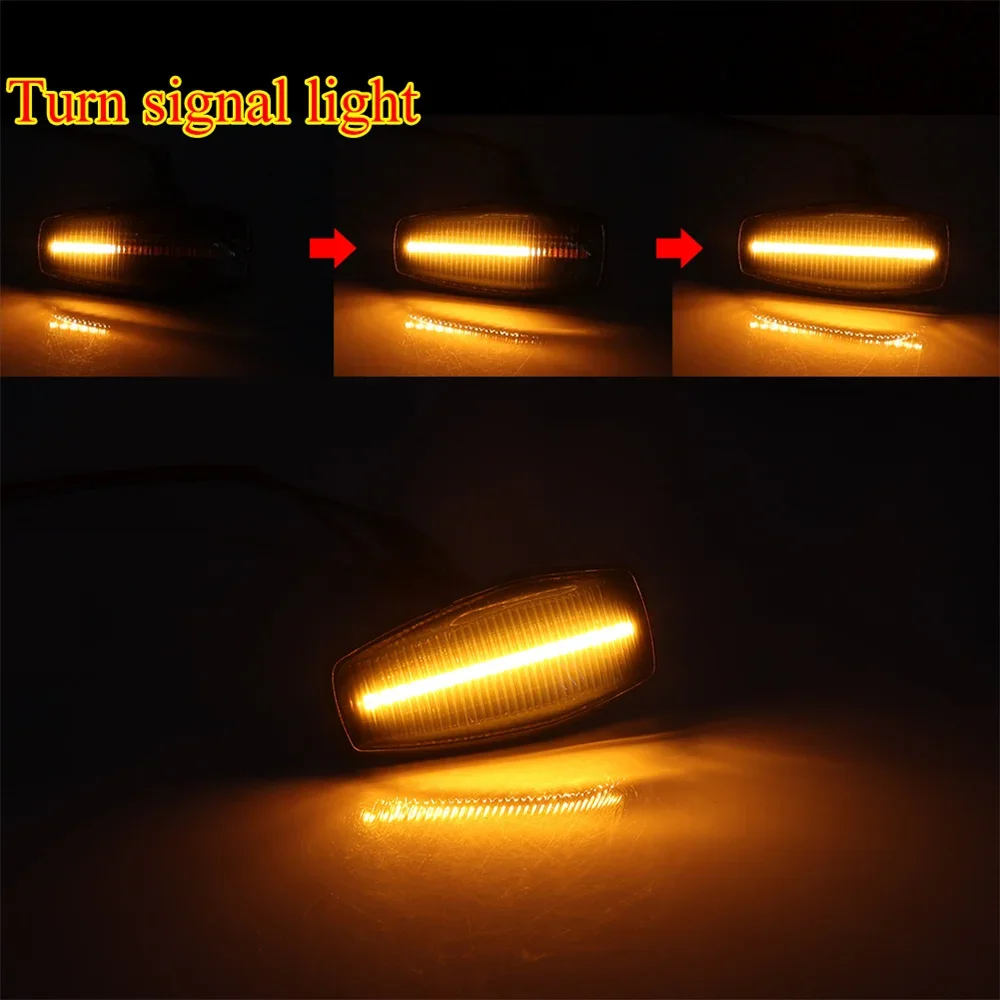 Dynamic LED Front Side Marker Turn Signal Lights For Hyundai Tiburon i10 Elantra Sonata Tucson Getz For KIA Rio Sedona Sportage