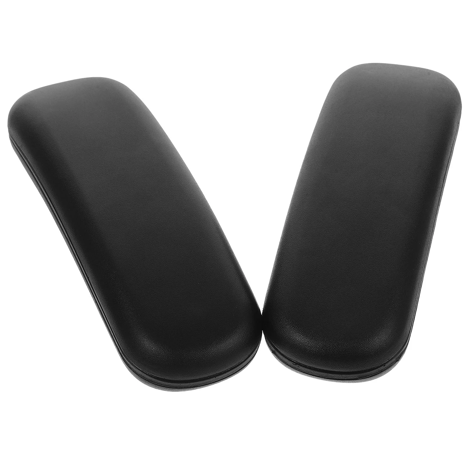 

2 Pcs Office Chair Foam Armrests Pads Covers for Chairs Wheelchair Desk Replacement Parts Black Cushions