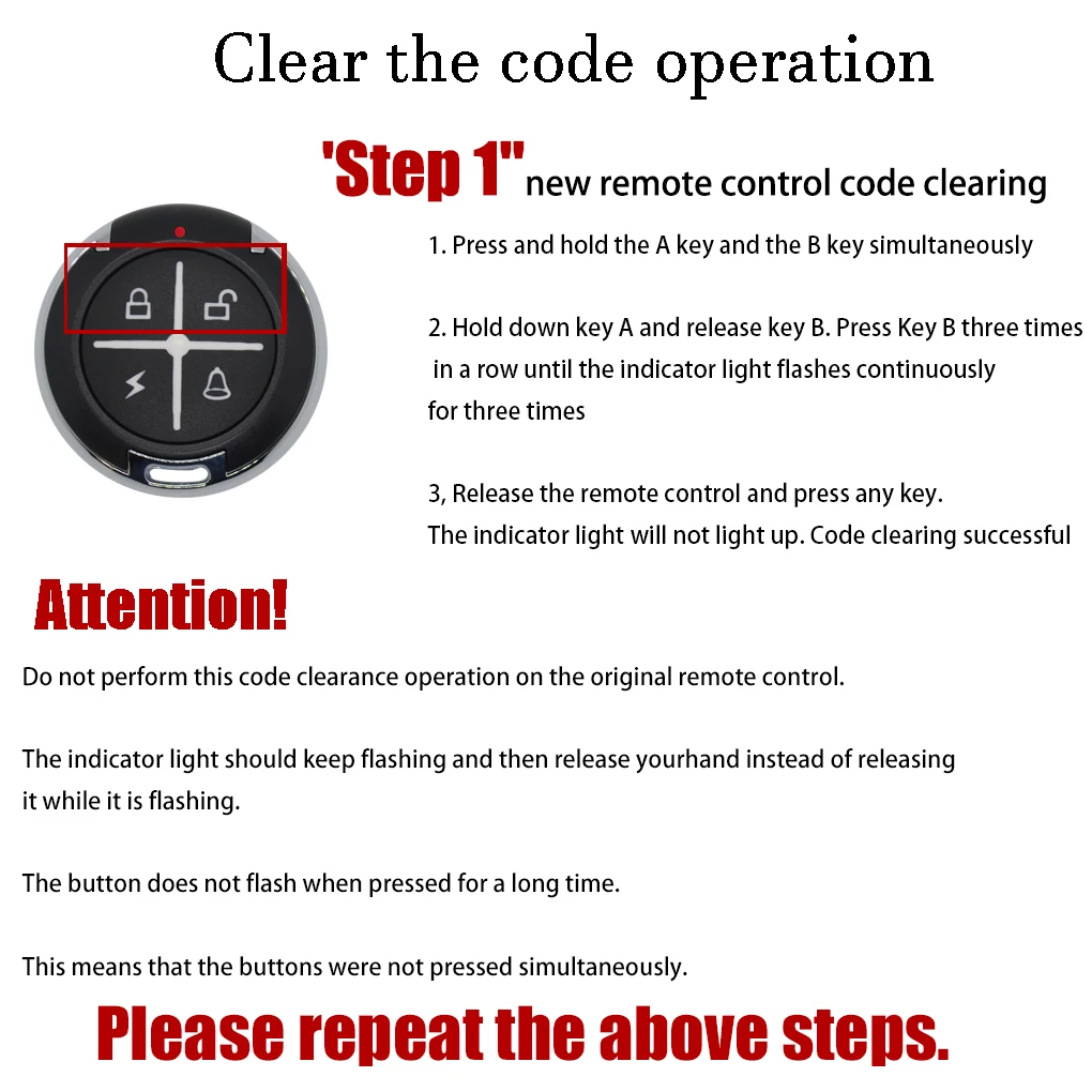 fixed code 433,92 MHZ, Garage door remote control,push rod guardrail controller