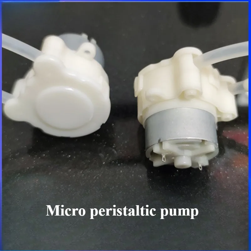 Micro Peristaltic Pump DC  6V Small 500 Geared Motor Mute Dosing Pump for Squeeze Liquid Water for Lab Ink Sampling Pump