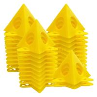 E28F 10Pcs Pyramid Painting Stands Plastic Mini Paint Stand Painting Triangle Stand Set High Strength Canvas Support