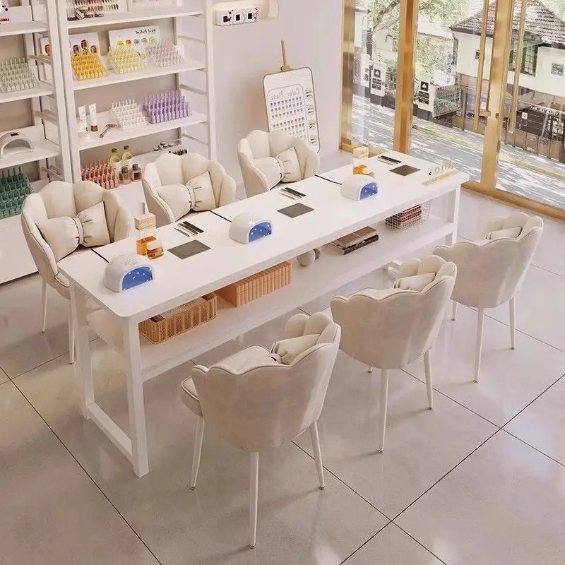 

Organiser Armrest Nail Desk Designer Stand Drawer Double Multifunction Nail Desk Chair Women Mesa De Unha House Accessories