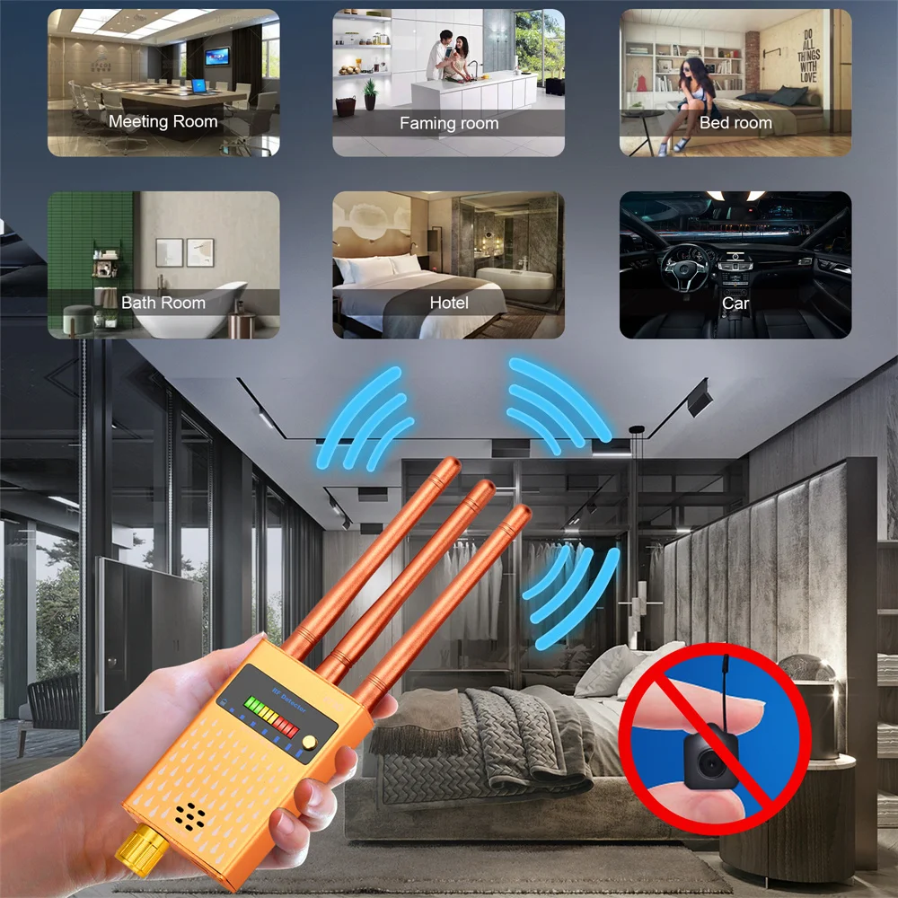 Multifunction Hidden Spy-Camera Detector Bug Wireless RF Signal Finder GSM Audio GPS Tracker WiFi Signal Devices Detect Scanner