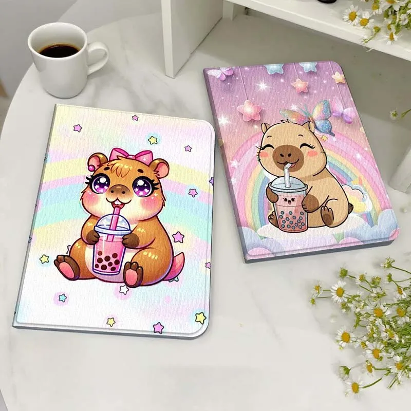 

Cartoon Cute Capybara Popular For Xiaoxin Lenovo Tab Pad K11 K10 M10 P11 3rd Plus Pro Legion Y700 Y900 Gen4 2 Tablet Case Gift