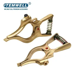 Heavy Duty 300A 500A T-Style Ground Clamp Full Copper Welding Ground Clamp with Spring for Welding Machine Wholesale