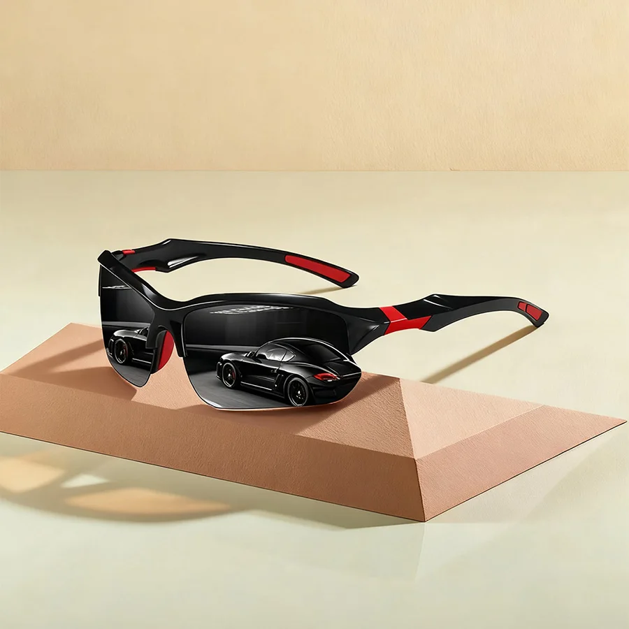 أزياء خمر نصف الإطار الدراجات نظارات شمسية رياضية الرجال النساء تشغيل تسلق الجبال الرياضة رجل نظارات شمسية UV400 نظارات