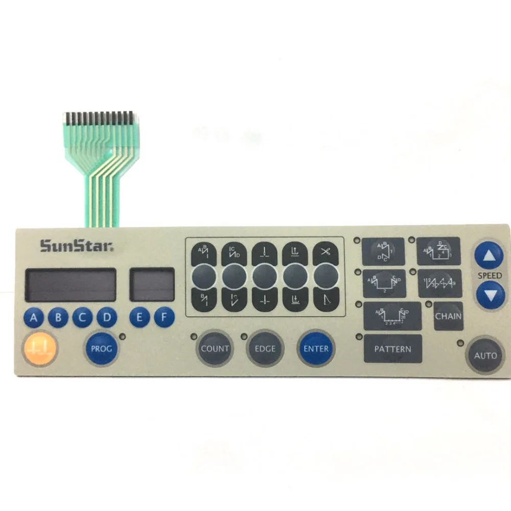 SUNSTAR SEWING MEMBRANE SWITCH KM-250/350/506/530/640/757 S/v5Electric control switch Computer machine operating panel pattern