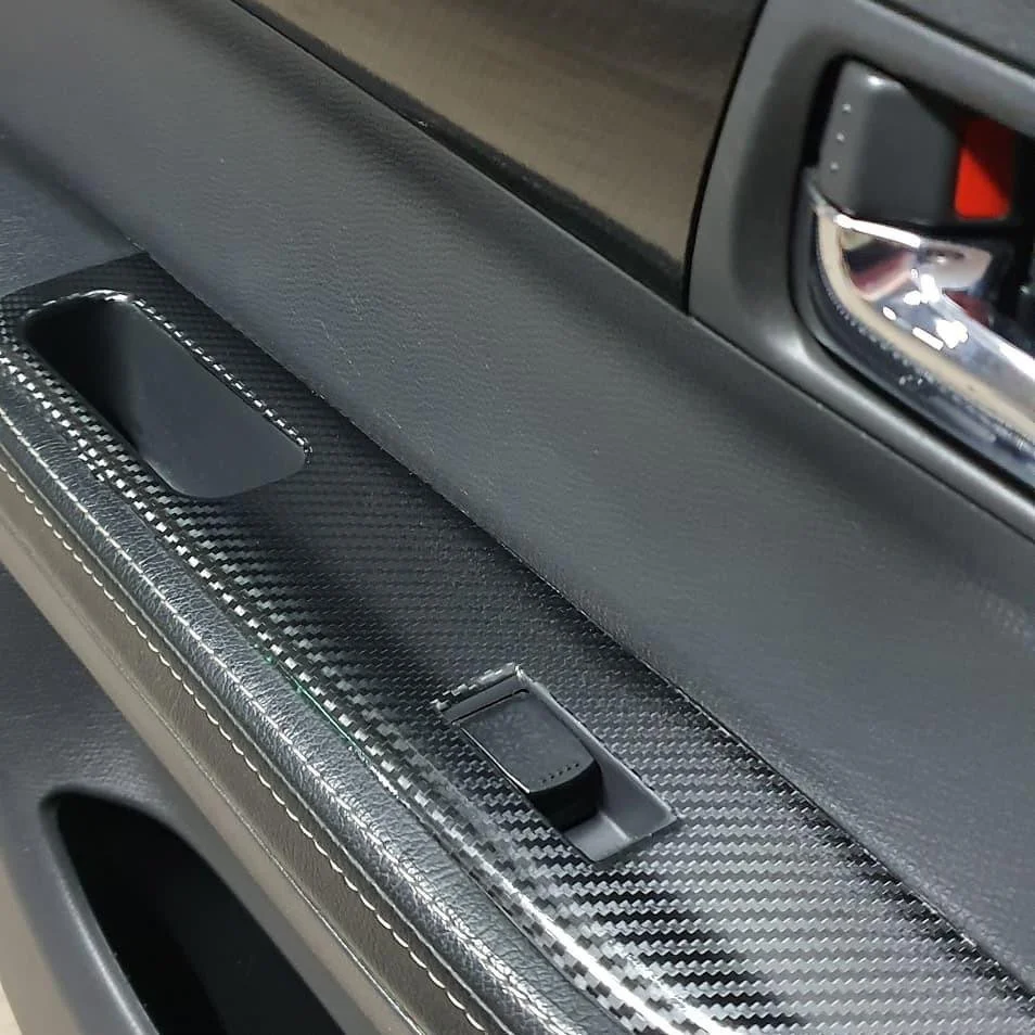 Black Carbon Fiber Vinyl Car Wrap Film Wrapping Foil Air Release Channels Motorcycle Bike Styling image 5