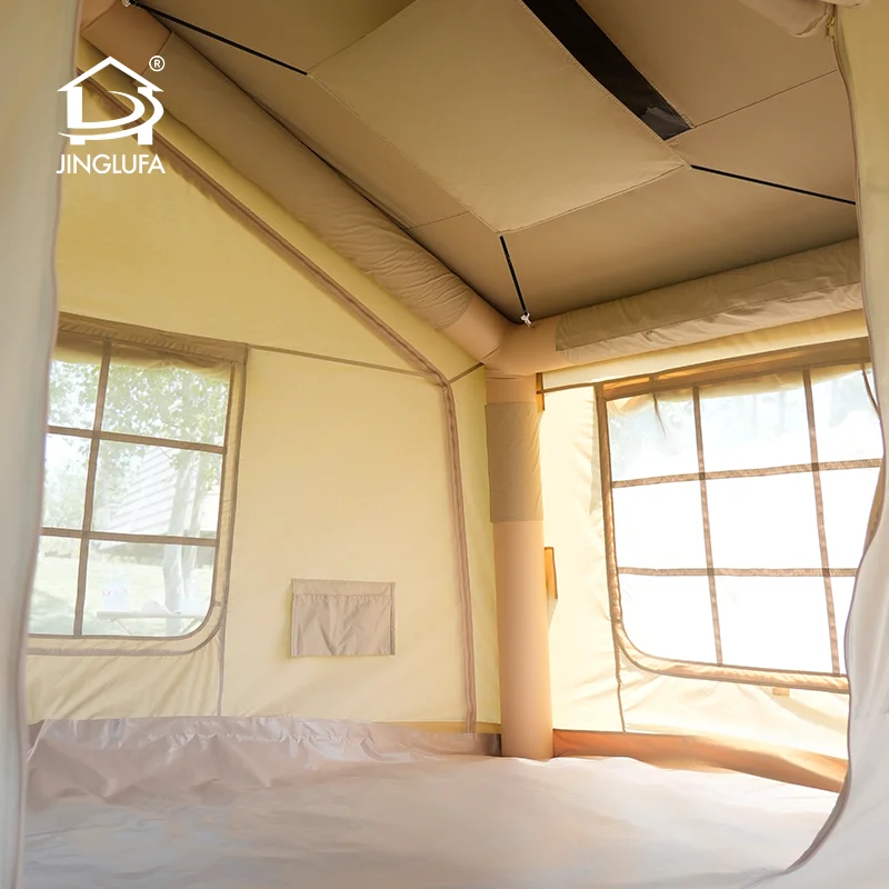 

2025 New 2-Room Family Camping Tent with Sunshade Ventilation Window 420D Oxford Waterproof Windproof Tent for Outdoor Glamping