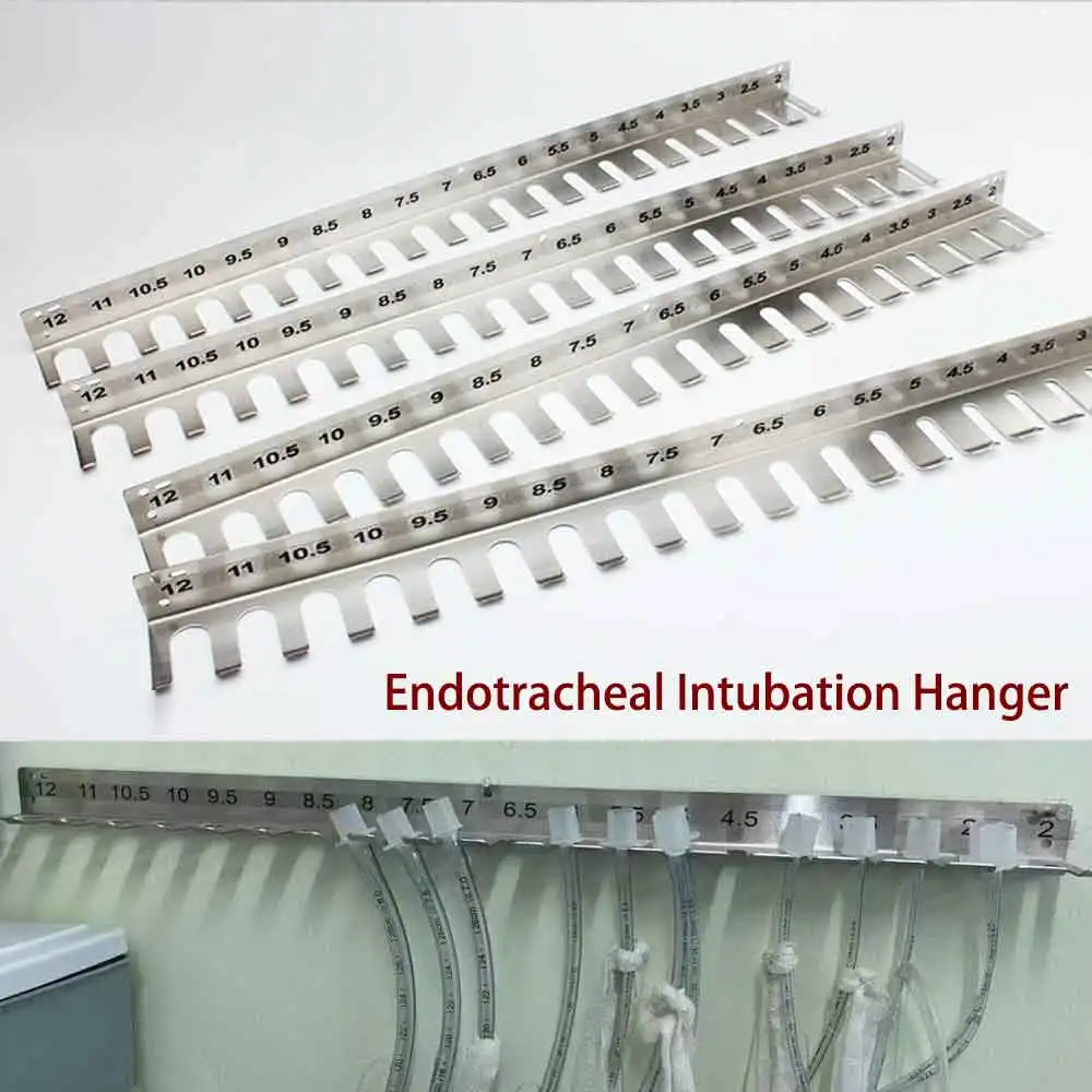 

KIYUE 304 Stainless Steel Endotracheal Intubation Hanger Endotracheal Tube Rack Trachea Cannula Holder Veterinary Clinic